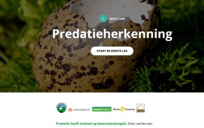 Online lesmodule Herkennen predatie bij boerenlandvogels